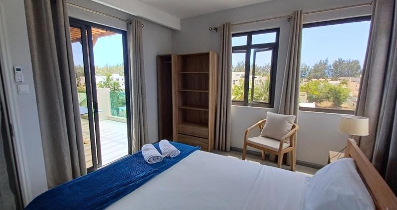 Splendide Penthouse Vue Mer A 5 Mn A Pied De La Plage Flic-en-Flacq Exterior foto