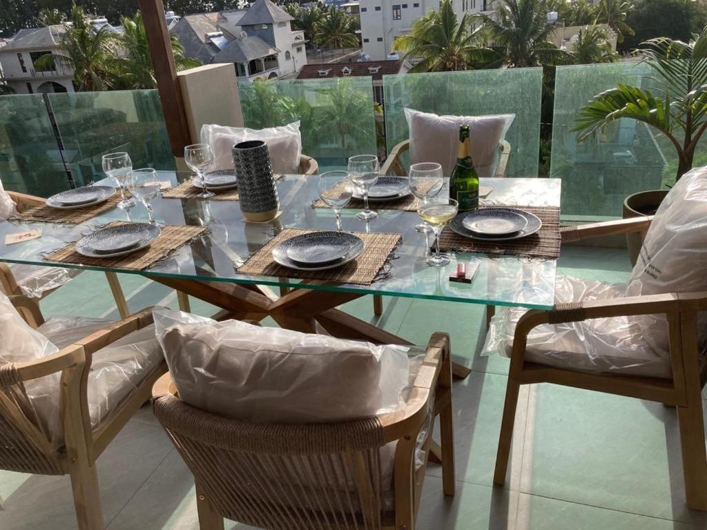 Splendide Penthouse Vue Mer A 5 Mn A Pied De La Plage Flic-en-Flacq Exterior foto