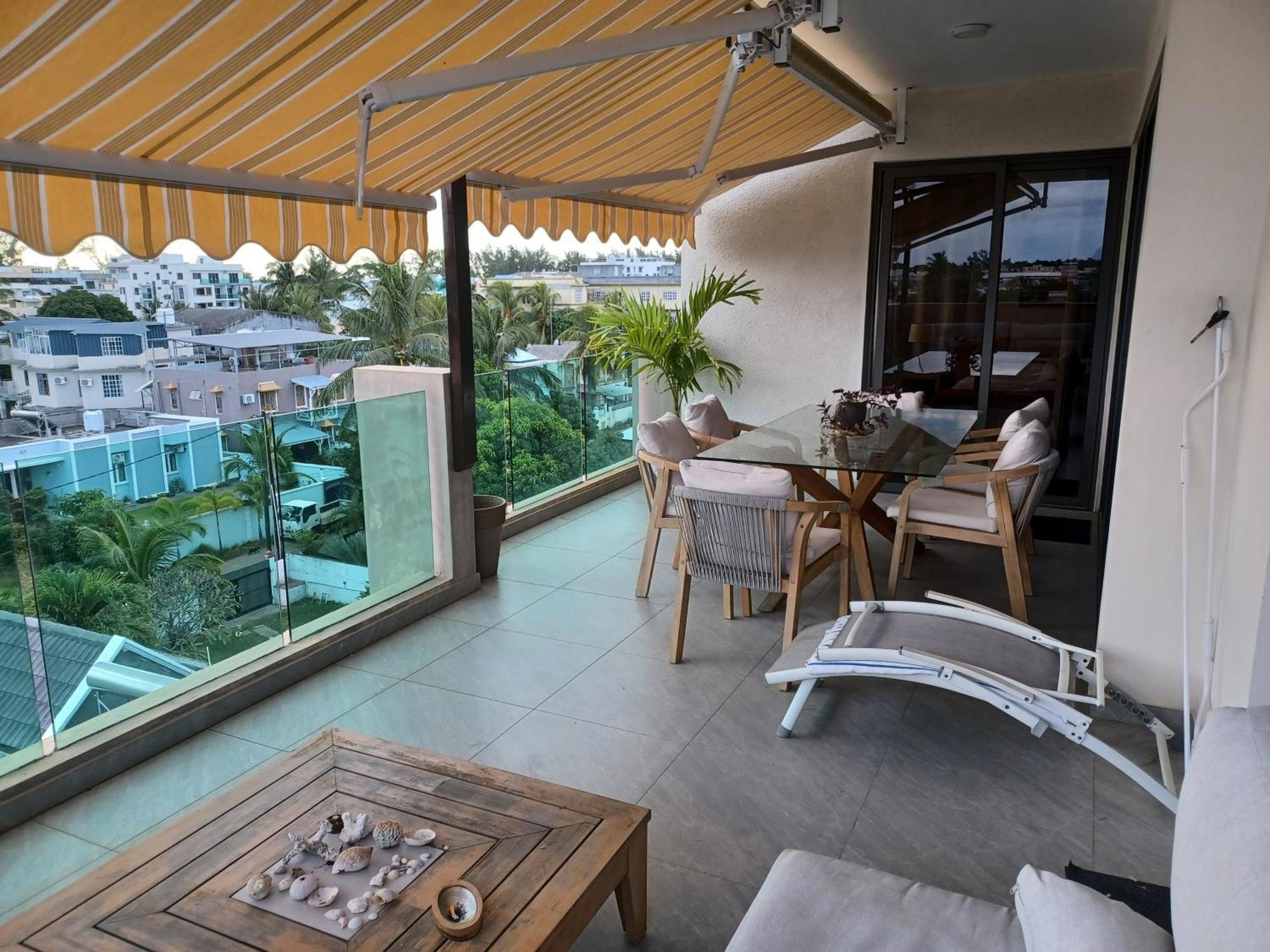 Splendide Penthouse Vue Mer A 5 Mn A Pied De La Plage Flic-en-Flacq Exterior foto